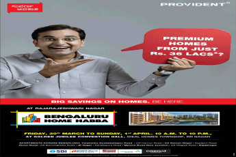 Big savings on Provident Homes at Bengaluru Home Habba Fest 2018